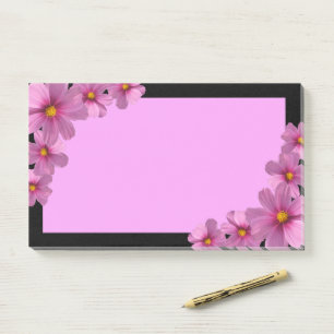 Post-it® Design de fleurs de cosmos pourpre sur un Arrière