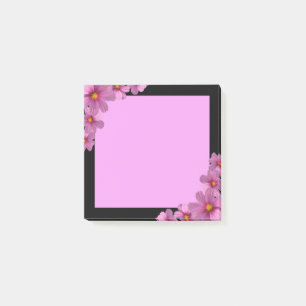 Post-it® Design de fleurs de cosmos pourpre sur un Arrière