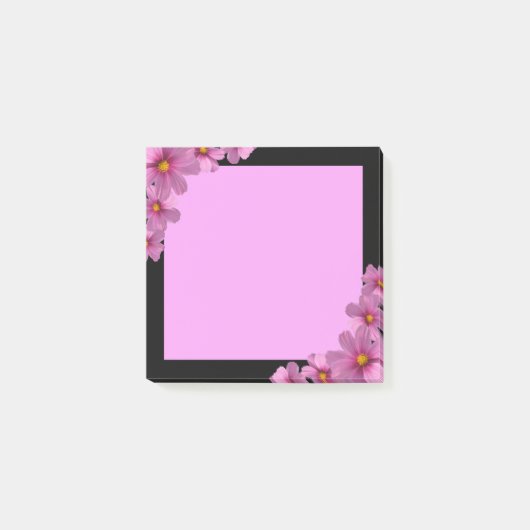 Post-it® Design de fleurs de cosmos pourpre sur un Arrière (Devant)