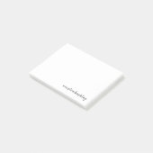 Post-it® Design de hashtag personnalisé minimal moderne (Incliné)