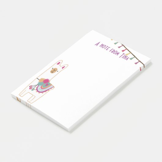 Post-it® Design de lama et de châteaux (Incliné)