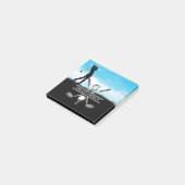 Post-it® Design de monogramme Customisé Golfer (Incliné)