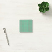 Post-it® Design esthétique Turquoise À damiers Motif (Bureau)