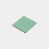 Post-it® Design esthétique Turquoise À damiers Motif (Incliné)