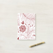 Post-it® Design floral 28 (Sur un bureau)