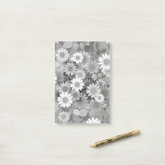 Post-it® Design floral 3 (Sur un bureau)
