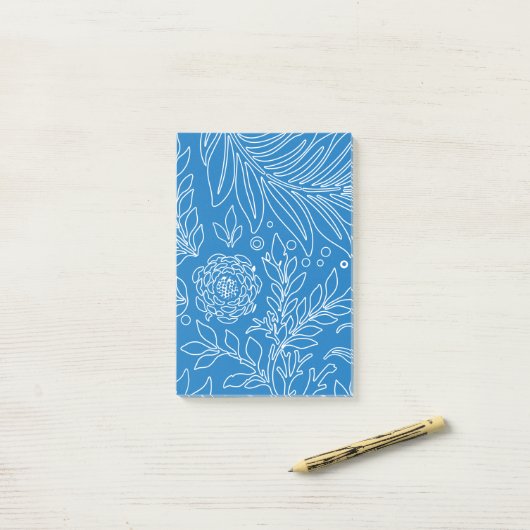 Post-it® Design floral 32 (Sur un bureau)