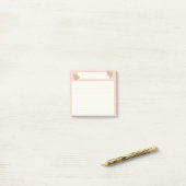 Post-it® Design floral avec style élégant (Sur un bureau)