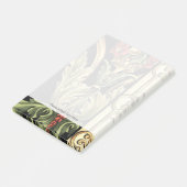 Post-it® Design floral ornemental aux frontières noires (Incliné)