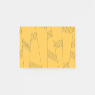 Post-it® Design graphique abstrait simple, jaune et moderne