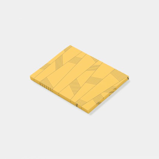 Post-it® Design graphique abstrait simple, jaune et moderne (Incliné)