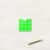 Post-it® Design graphique vert citron personnalisé (Sur un bureau)