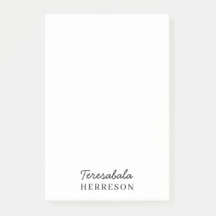 Post-it® Design minimaliste de monogramme neutre