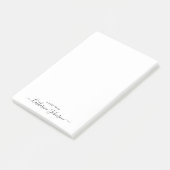 Post-it® Design Moderne Calligraphie De Script De Fille Not (Incliné)