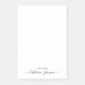 Post-it® Design Moderne Calligraphie De Script De Fille Not (Devant)