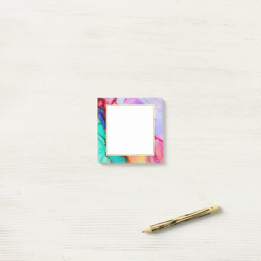 Post-it® Design moderne en marbre Abstrait (Sur un bureau)