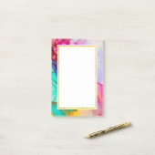 Post-it® Design moderne en marbre Abstrait (Sur un bureau)