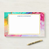 Post-it® Design moderne en marbre Abstrait (Sur un bureau)