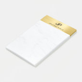 Post-it® Design moderne moderne tendance Marbre Or (Incliné)