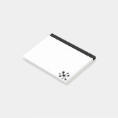 Post-it® Design moderne noir et blanc (Incliné)