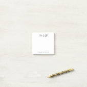 Post-it® Design moderne Script personnalisé Post-it Notes (Sur un bureau)