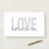 Post-it® Design moderne, simple, chic, cool de Love America (Sur un bureau)
