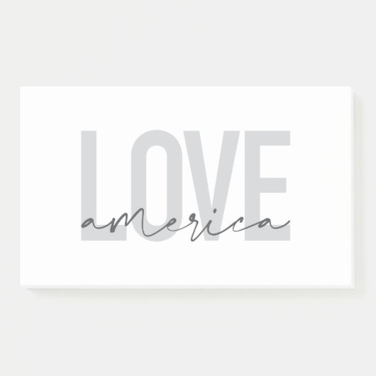 Post-it® Design moderne, simple, chic, cool de Love America (Devant)