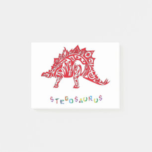 Post-it® Design original de style tribal Stegosaurus avec N