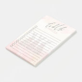 Post-it® Design personnalisé de lapin en aquarelle douce (Incliné)