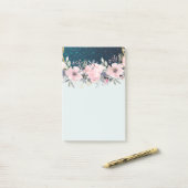 Post-it® Design Propre Papeterie Fleurs Filles Parties scin (Sur un bureau)