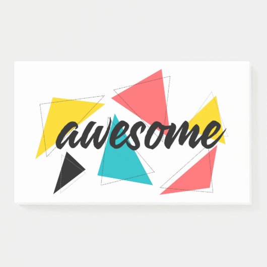 Post-it® Design urbain moderne, gai et tendance de "Awesome (Devant)