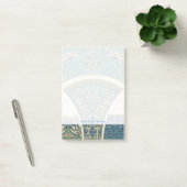Post-it® Designs orientaux bleus avec facettes souriantes (Bureau)
