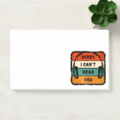 Post-it® Désolé de ne pas vous entendre - Casques Retro (Bureau)