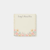 Post-it® Désolé De Vous Manquer Aquarelle Florale Rose (Devant)