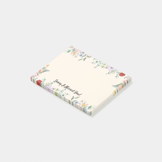 Post-it® Désolé J'ai manqué Vous avez publié des notes (Incliné)