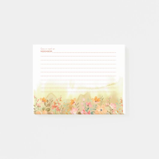 Post-it® Désolé J'ai manqué Vous avez publié des notes (Devant)