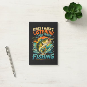 Post-it® Désolé, je pensais à la pêche