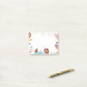 Post-it® Desserts et bonbons Notes post-it (Sur un bureau)