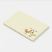 Post-it® Dessin amusant de chasse aux oeufs de Pâques (Incliné)