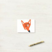 Post-it® Dessin animal Fox Cunning Devil Eye diabolique (Sur un bureau)