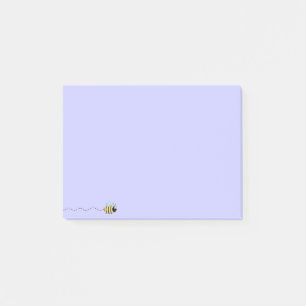 Post-it® dessin animé d'abeilles mignonnes cool violet post