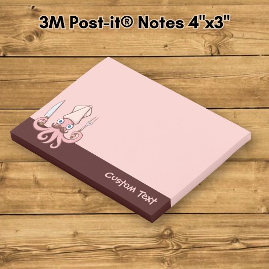 Post-it® Dessin animé de chef calamar
