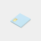 Post-it® Dessin animé de chien Bouledogue Français drôle Fr (Incliné)