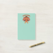 Post-it® Dessin animé de dinde de Thanksgiving mignon – “Gl (Sur un bureau)