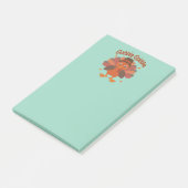 Post-it® Dessin animé de dinde de Thanksgiving mignon – “Gl (Incliné)