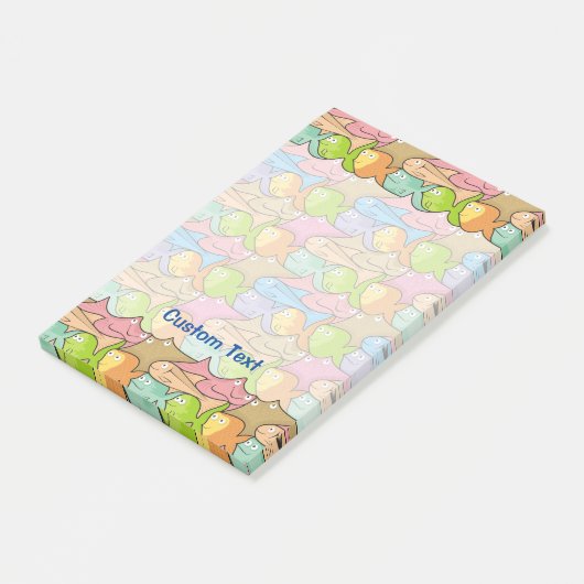 Post-it® Dessin animé de Fishes (Incliné)