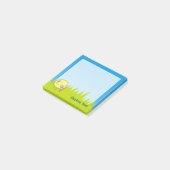 Post-it® Dessin animé d'oiseau jaune (Incliné)