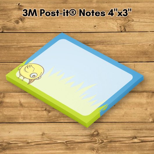 Post-it® Dessin animé d'oiseau jaune