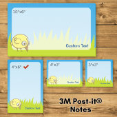 Post-it® Dessin animé d'oiseau jaune