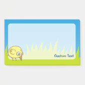 Post-it® Dessin animé d'oiseau jaune (Devant)